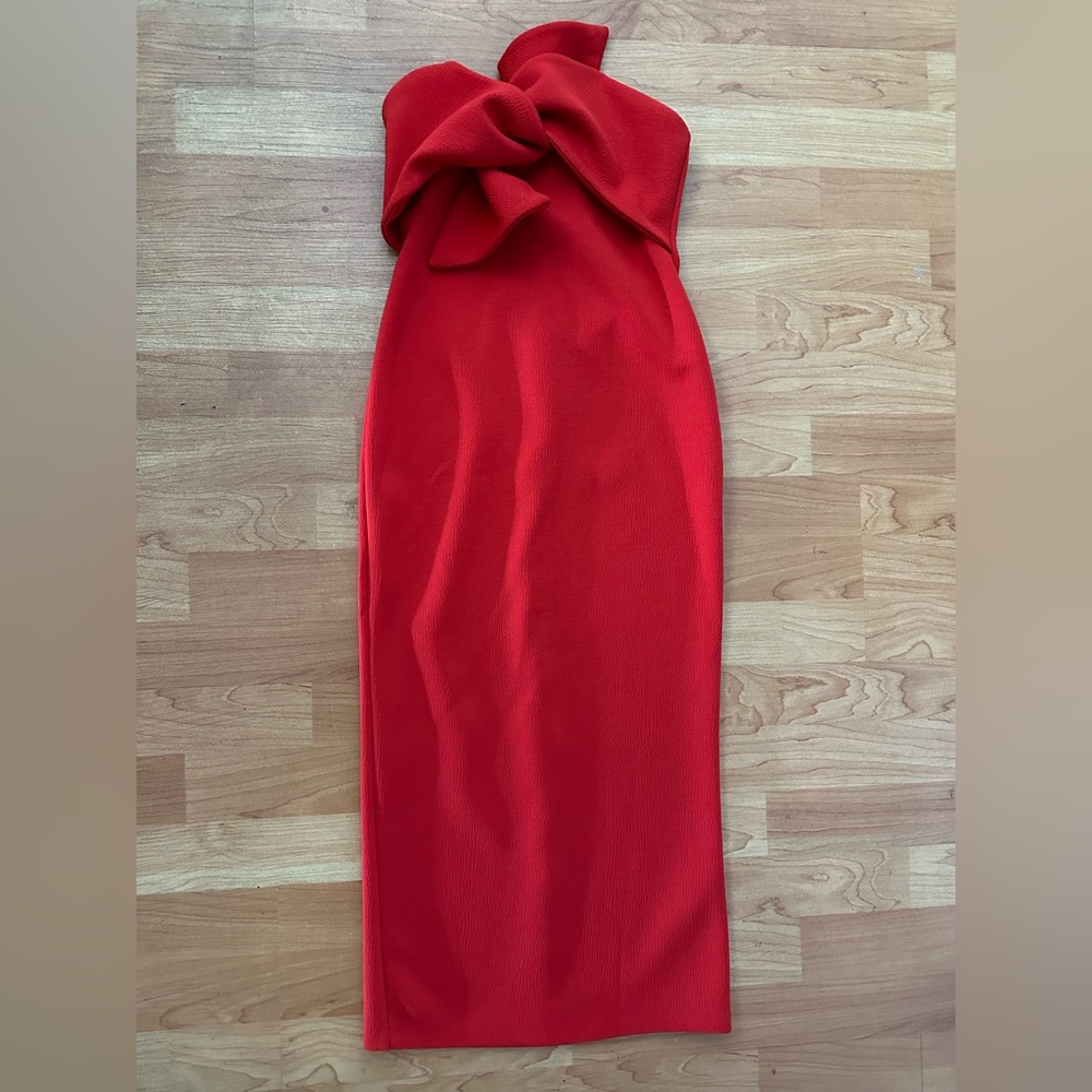 Red top shop dress